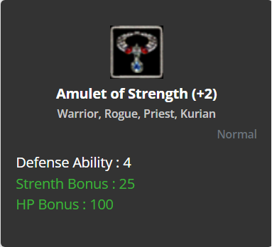 Amulet of Strength +2